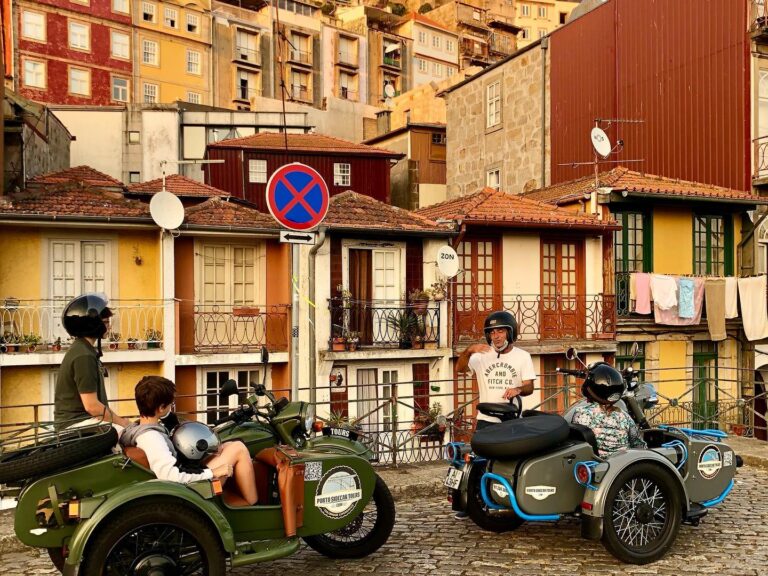 Morning Tour Porto - Sidecar Tour: Firstly, you will be picked up at your accommodations and we’ll explore the city until lunch time. The rhythm is slow-paced with a lot of conversation, historical facts and curiosities, lots of stops for photos and to enjoy the views.